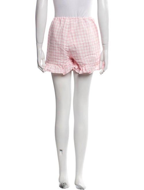 Sleeper Plaid Print Mini Shorts