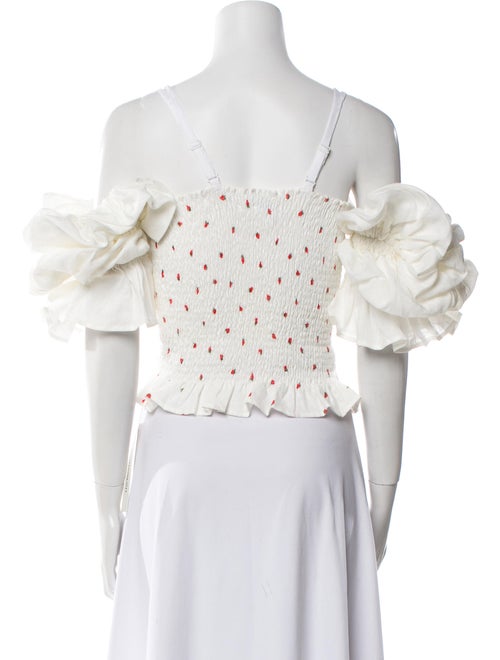 Sleeper Printed Square Neckline Crop Top