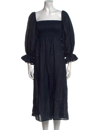 Sleeper Linen Midi Length Dress