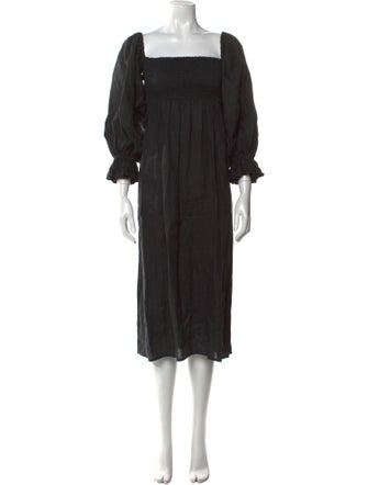 Sleeper Linen Midi Length Dress