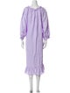 Sleeper Linen Ruffle Embellishment Nightgown