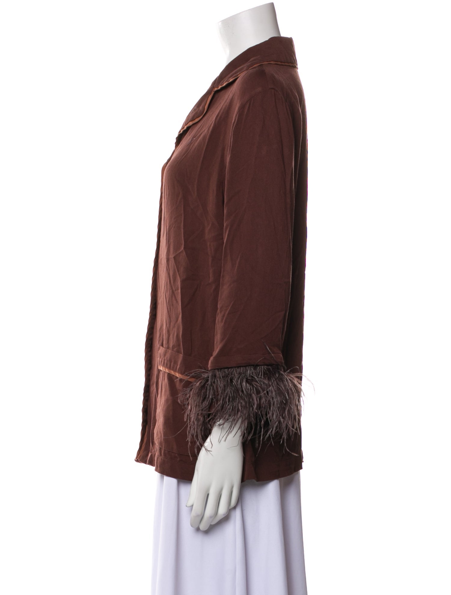 Sleeper Feather Trim Pajamas