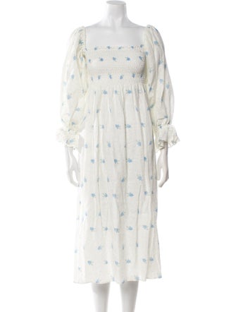 Sleeper Linen Midi Length Dress