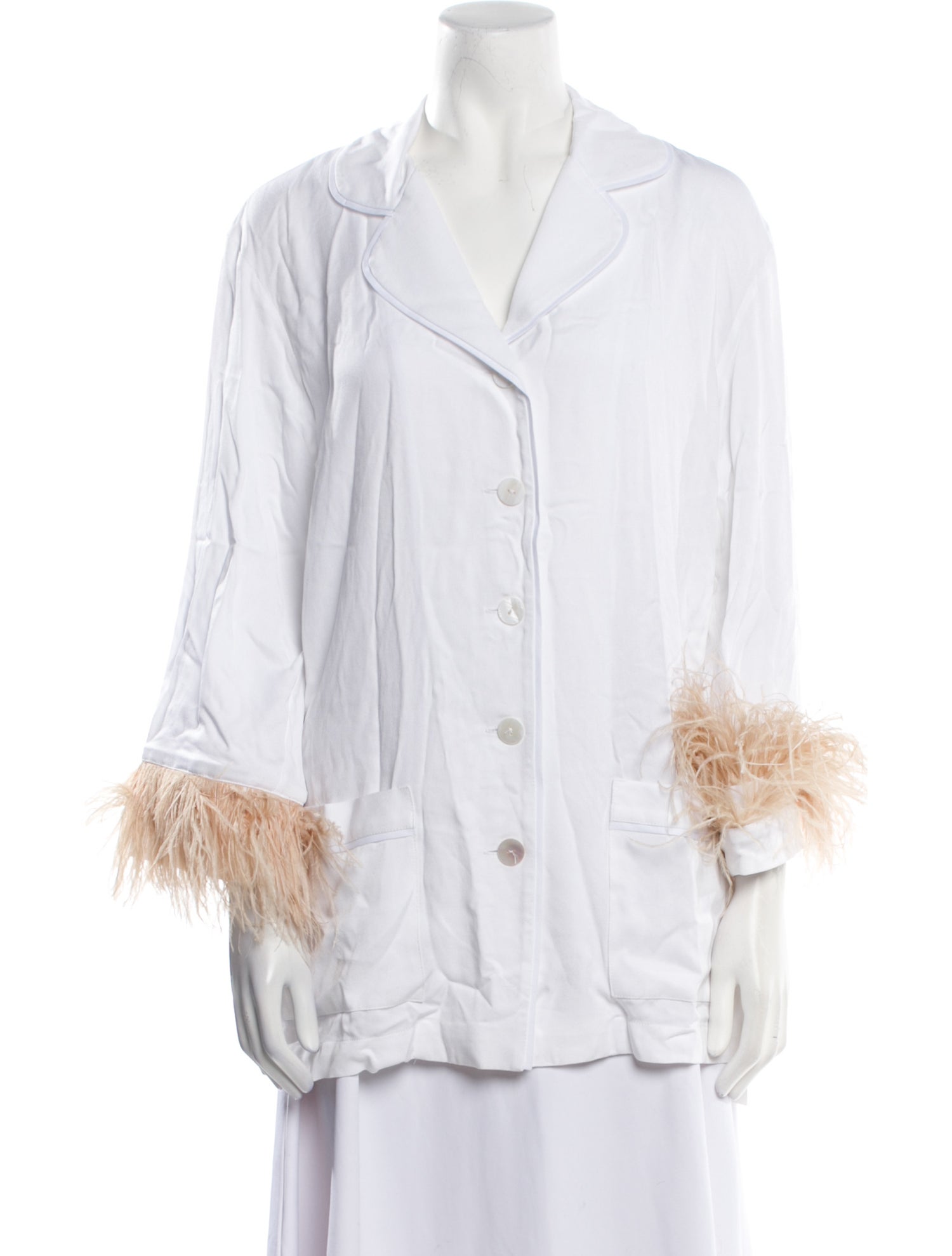 Sleeper Long Sleeve Button-Up Top