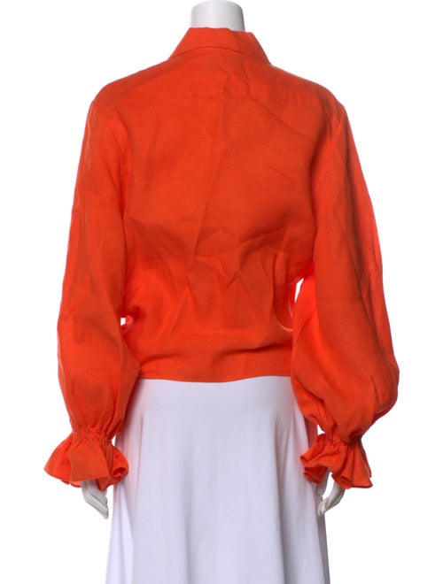 Sleeper Linen Long Sleeve Button-Up Top