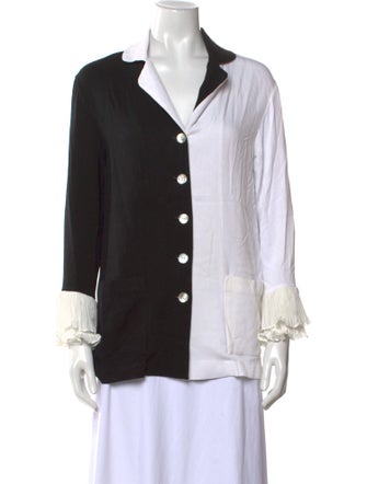 Sleeper Long Sleeve Button-Up Top