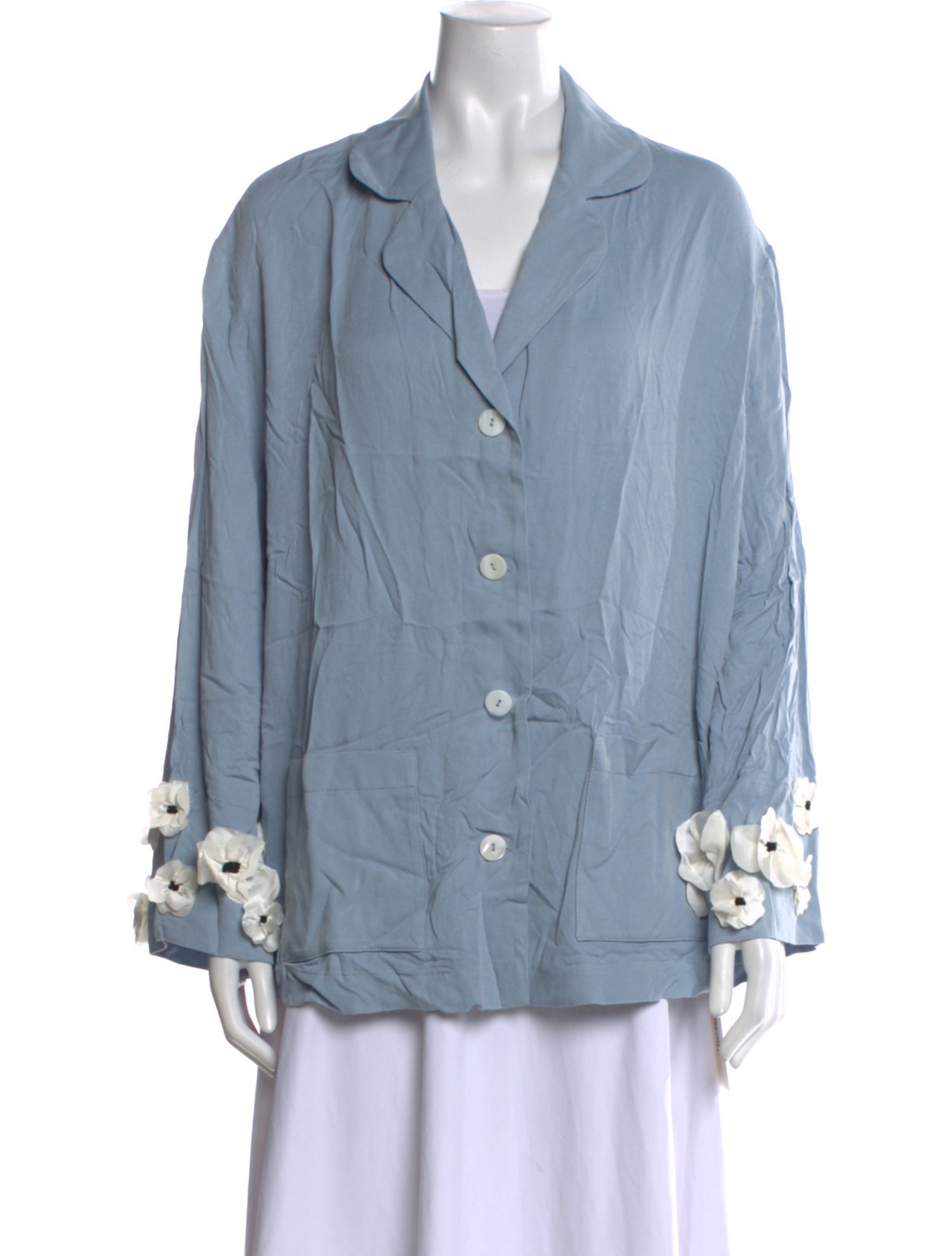 Sleeper Long Sleeve Button-Up Top