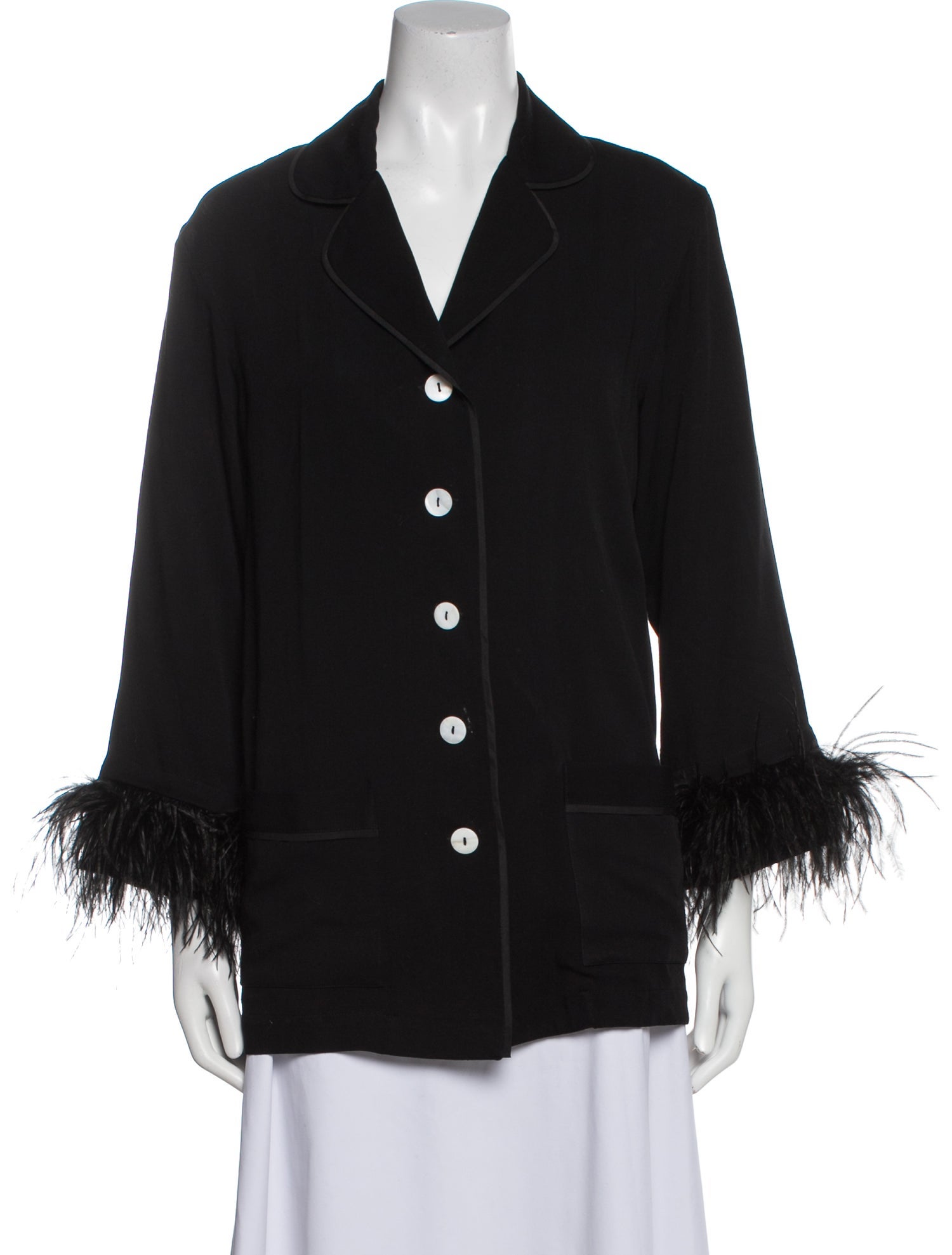 Sleeper Feather Trim Pajamas