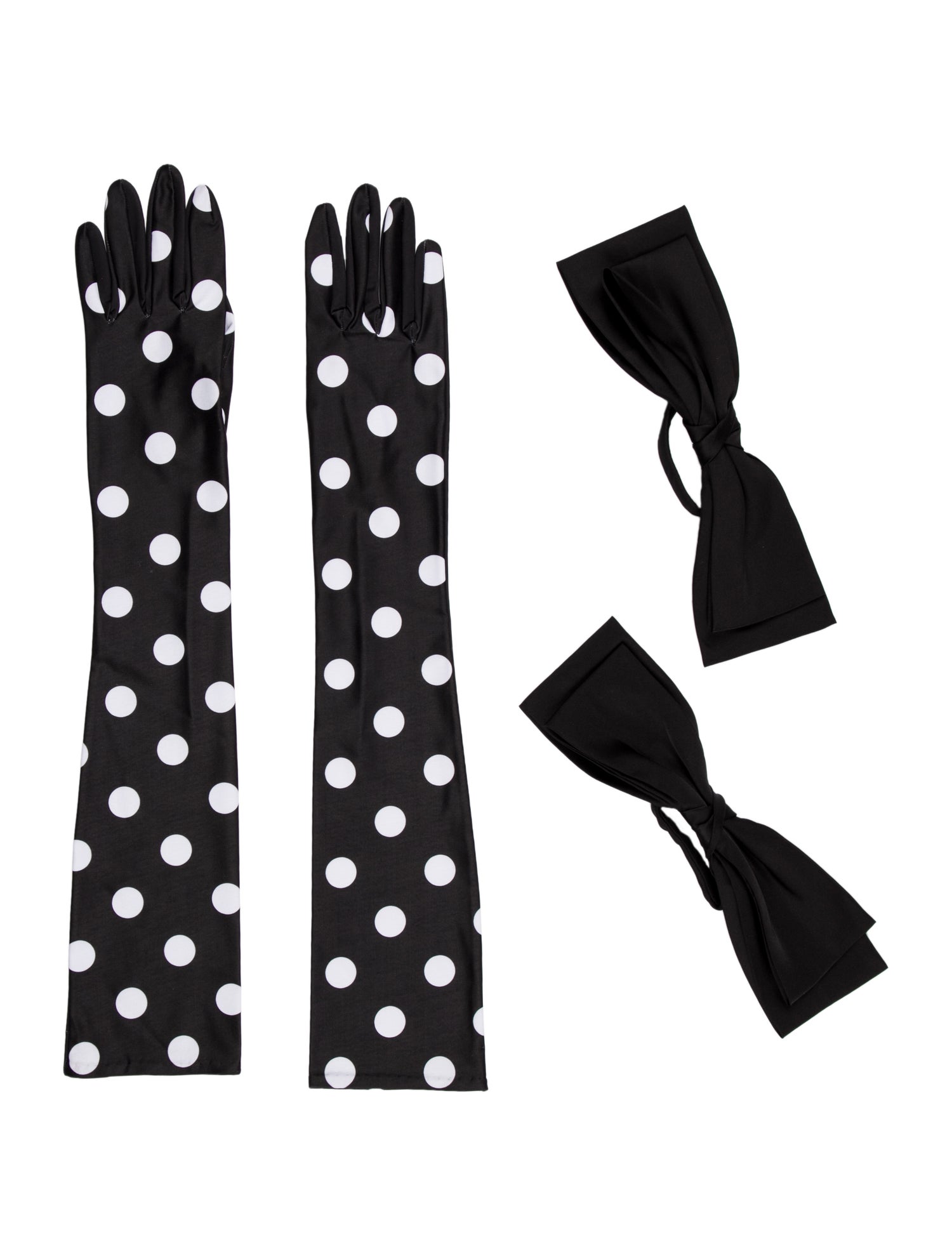 Sleeper Zephir Stretch-jersey Polka-dot Gloves