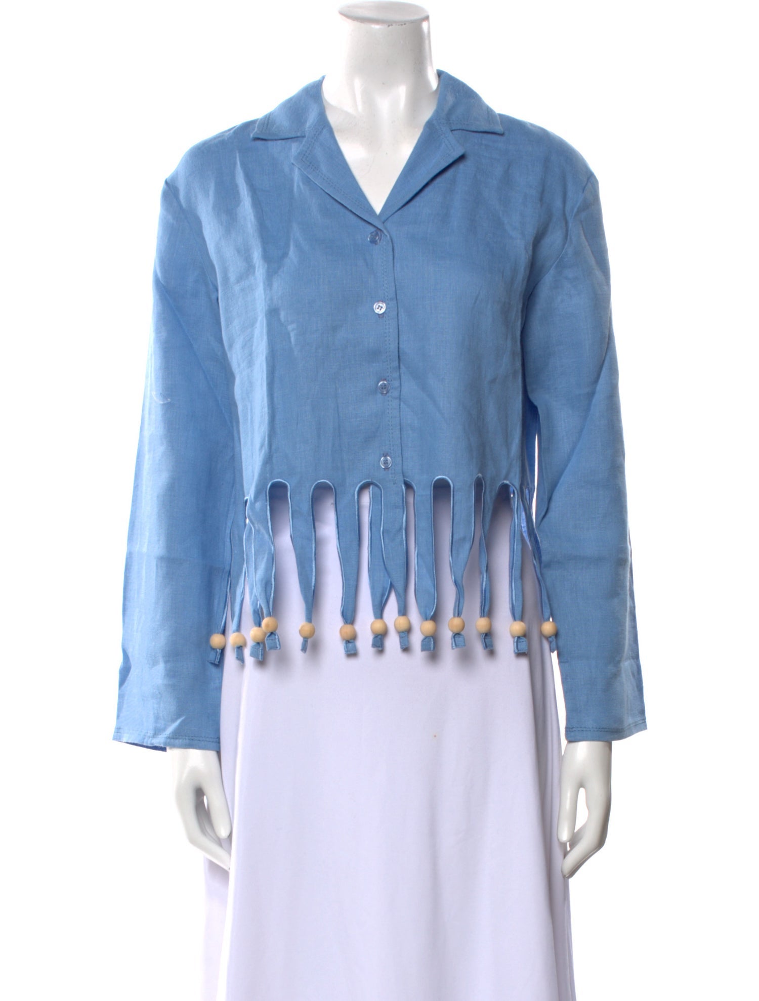 Sleeper Linen V-Neck Button-Up Top w/ Tags