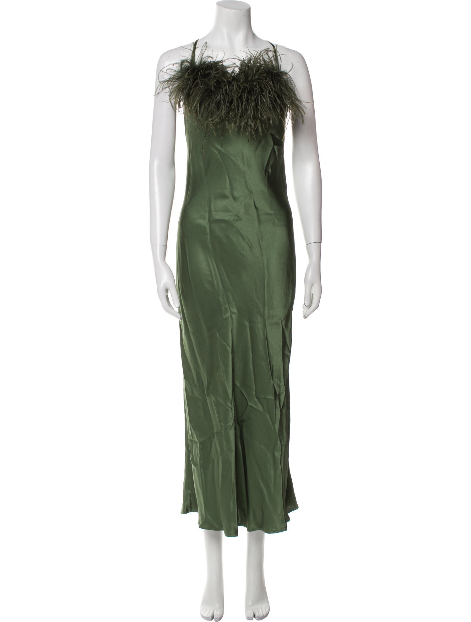 Sleeper Square Neckline Long Dress