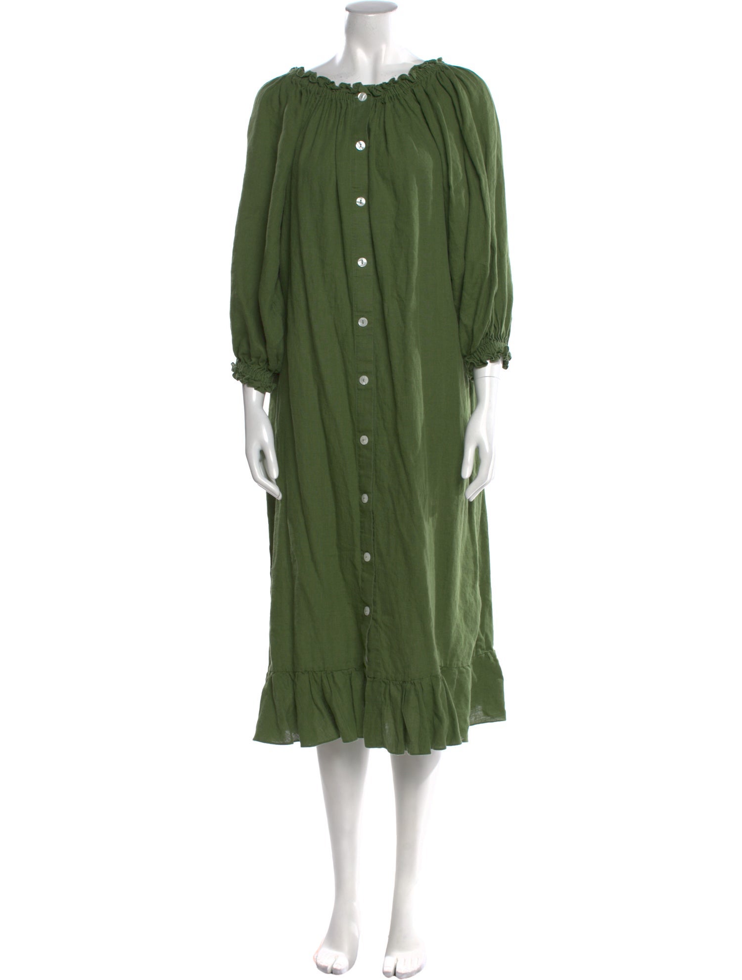 Sleeper Linen Midi Length Dress