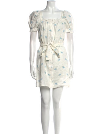 Sleeper Floral Print Mini Dress