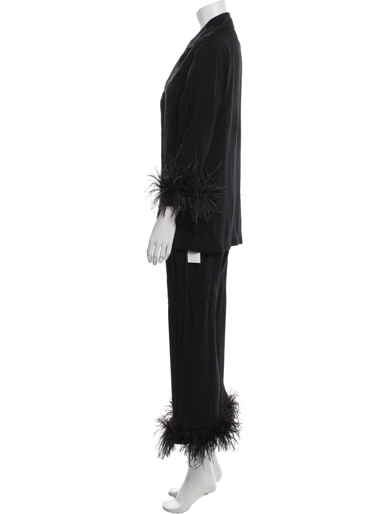 Sleeper Feather Trim Pajamas