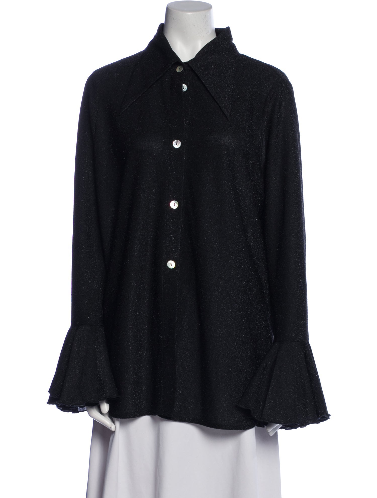 Sleeper Long Sleeve Button-Up Top