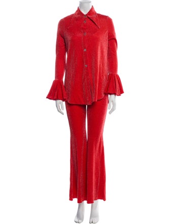 Sleeper Pleated Accents Pant Set