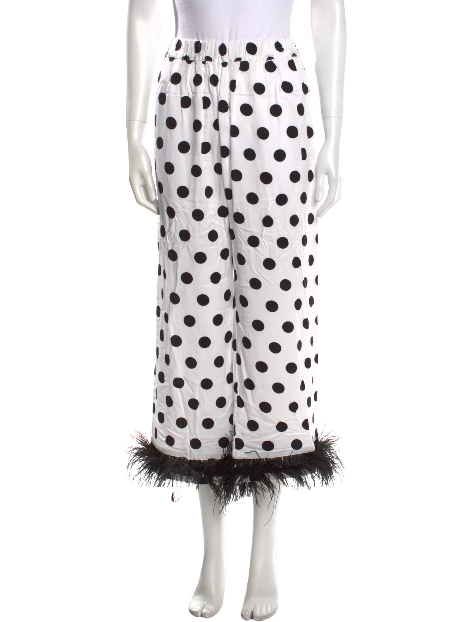 Sleeper Polka Dot Print Wide Leg Pants