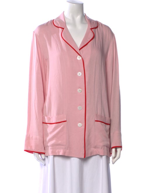 Sleeper Long Sleeve Button-Up Top