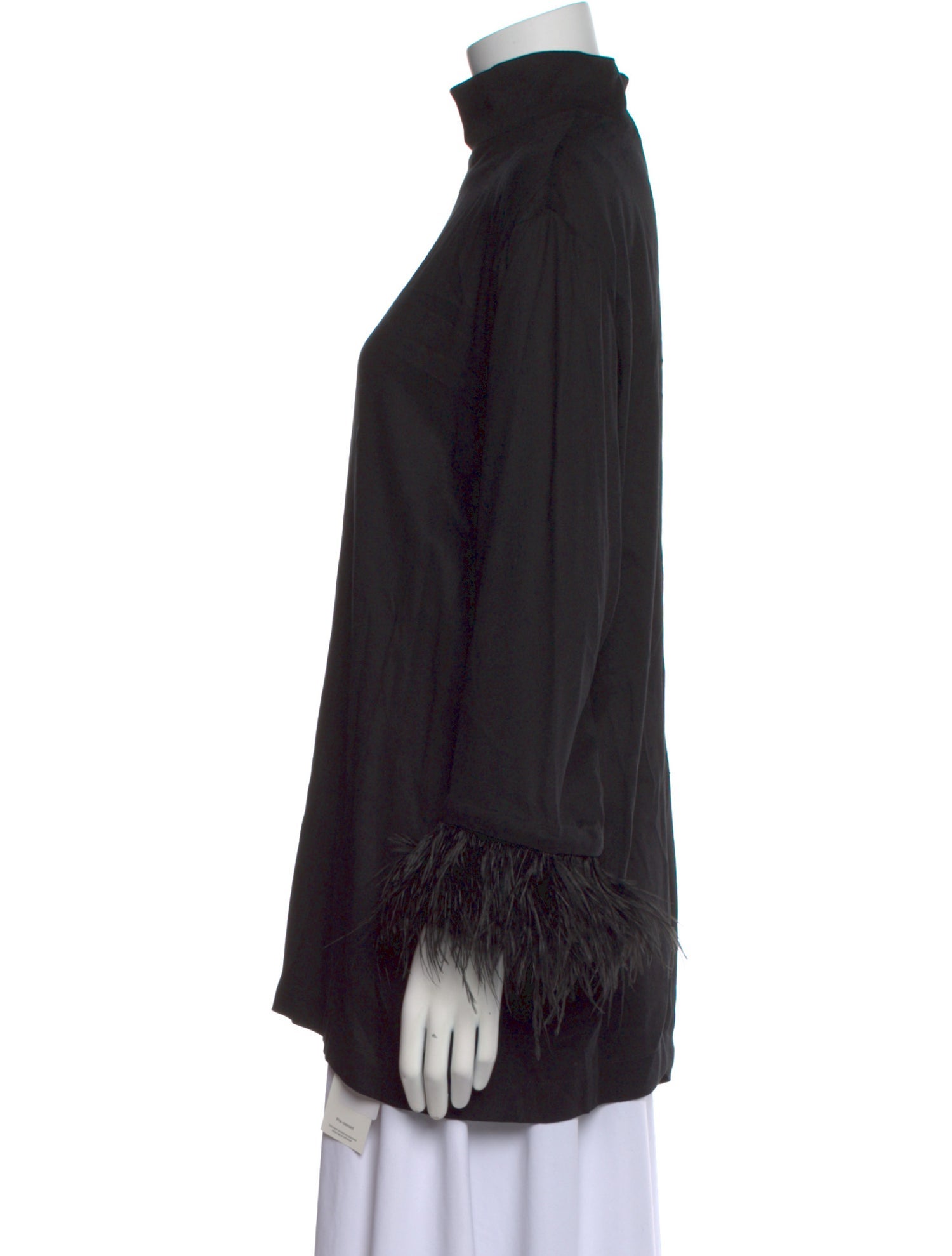 Sleeper Mock Neck Three-Quarter Sleeve Blouse