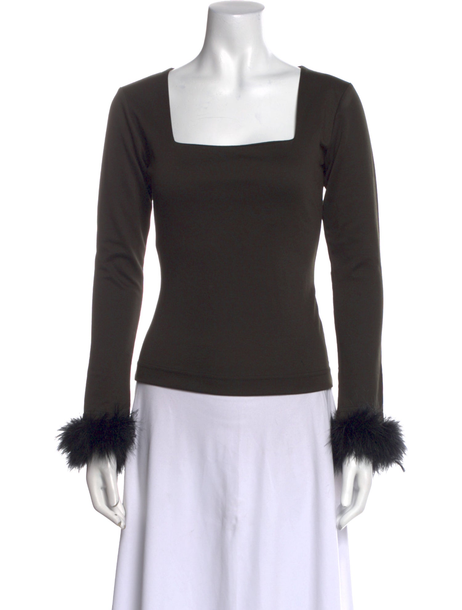 Sleeper Square Neckline Long Sleeve Top