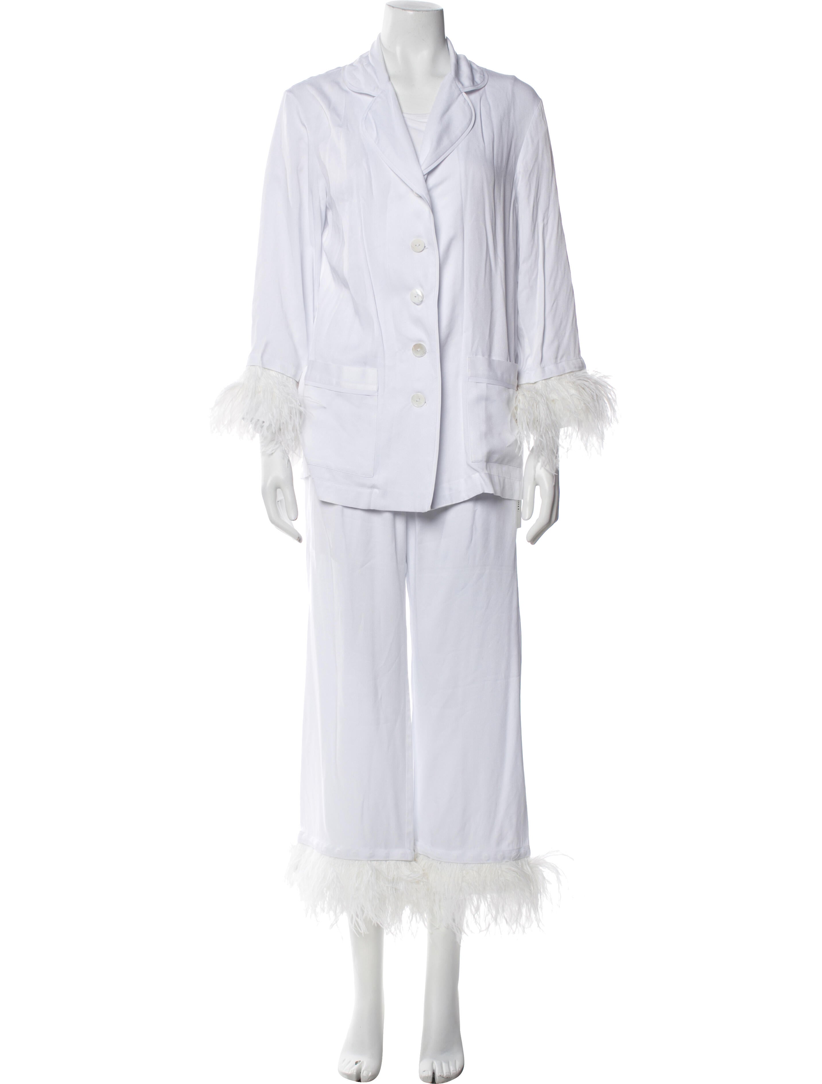 Sleeper Feather Trim Pajamas