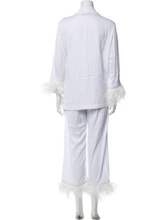 Sleeper Feather Trim Pajamas