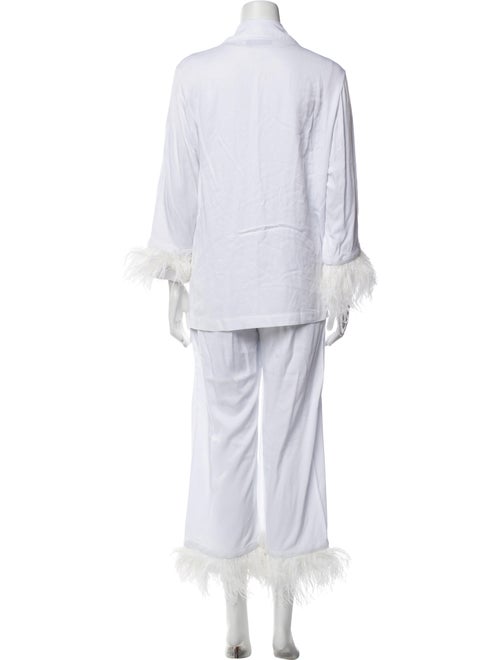 Sleeper Feather Trim Pajamas