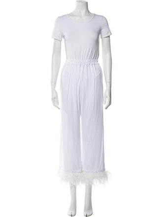 Sleeper Feather Trim Pajamas