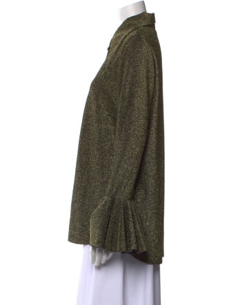 Sleeper Printed Long Sleeve Button-Up Top