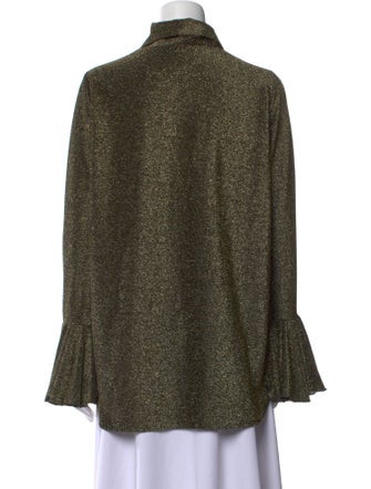 Sleeper Printed Long Sleeve Button-Up Top