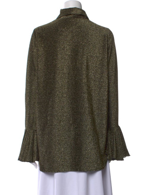 Sleeper Printed Long Sleeve Button-Up Top