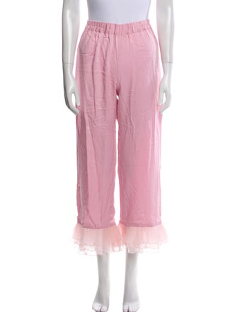 Sleeper Ruffle Embellishment Sweatpants