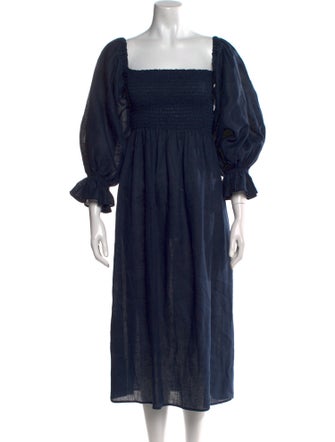 Sleeper Linen Midi Length Dress
