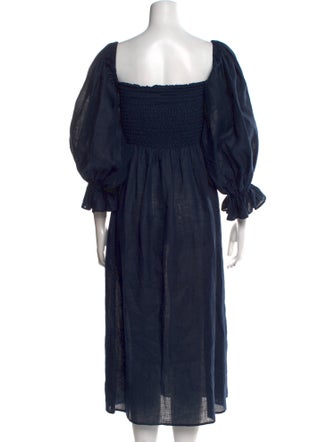 Sleeper Linen Midi Length Dress