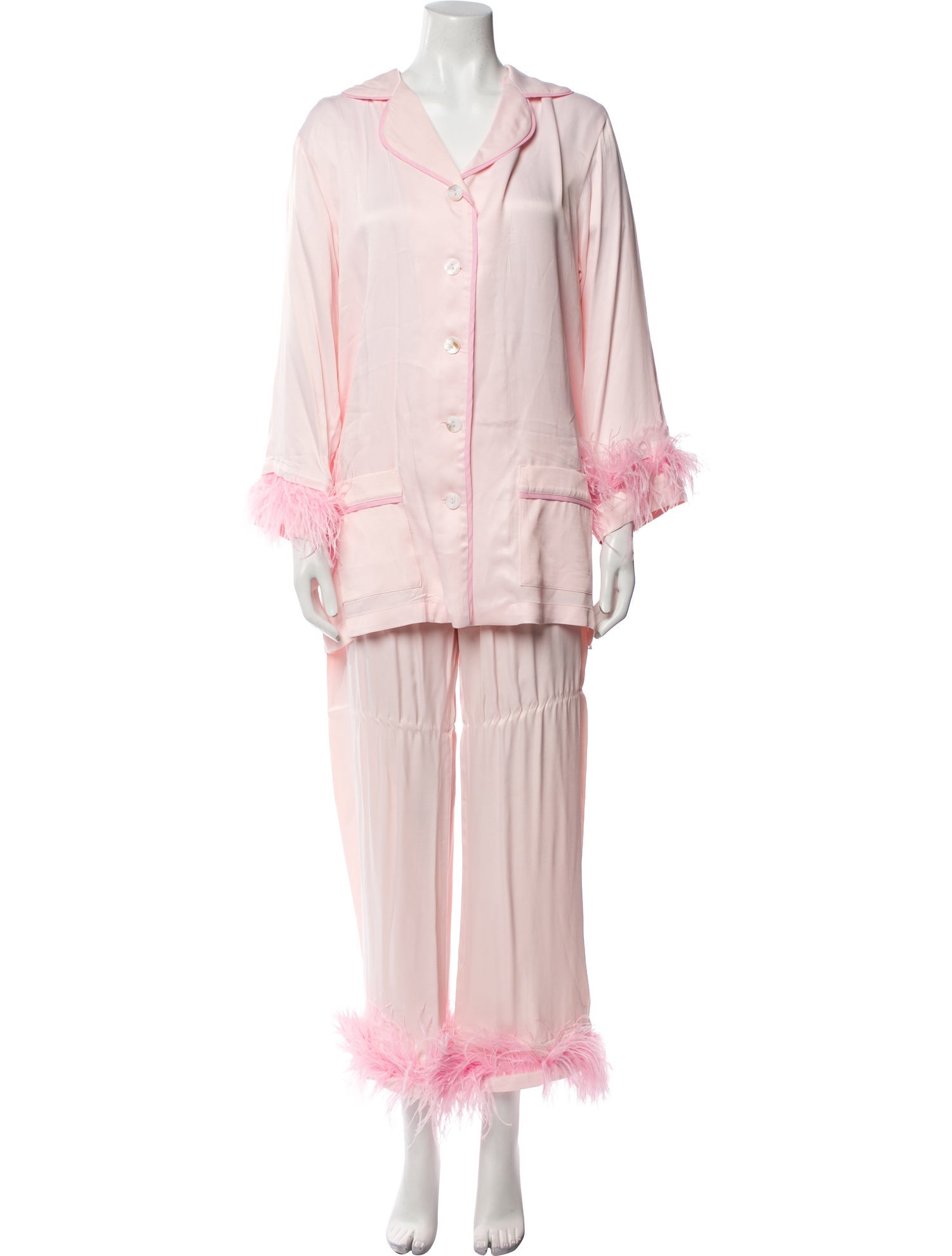 Sleeper Feather Trim Pajamas w/ Tags