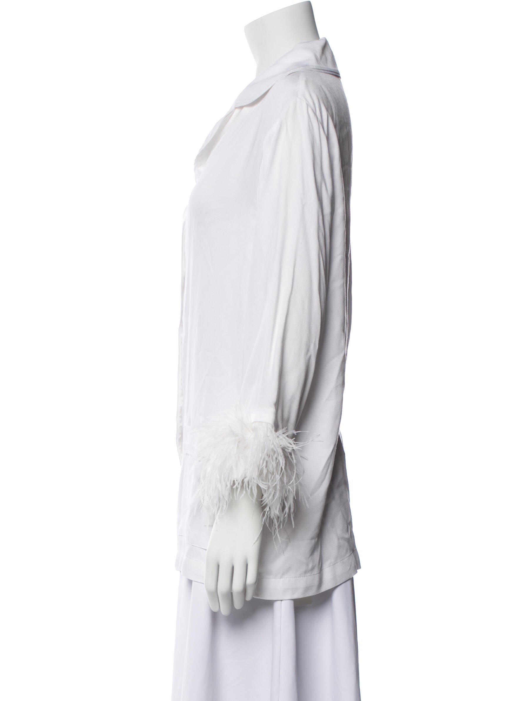 Sleeper Three-Quarter Sleeve Button-Up Top