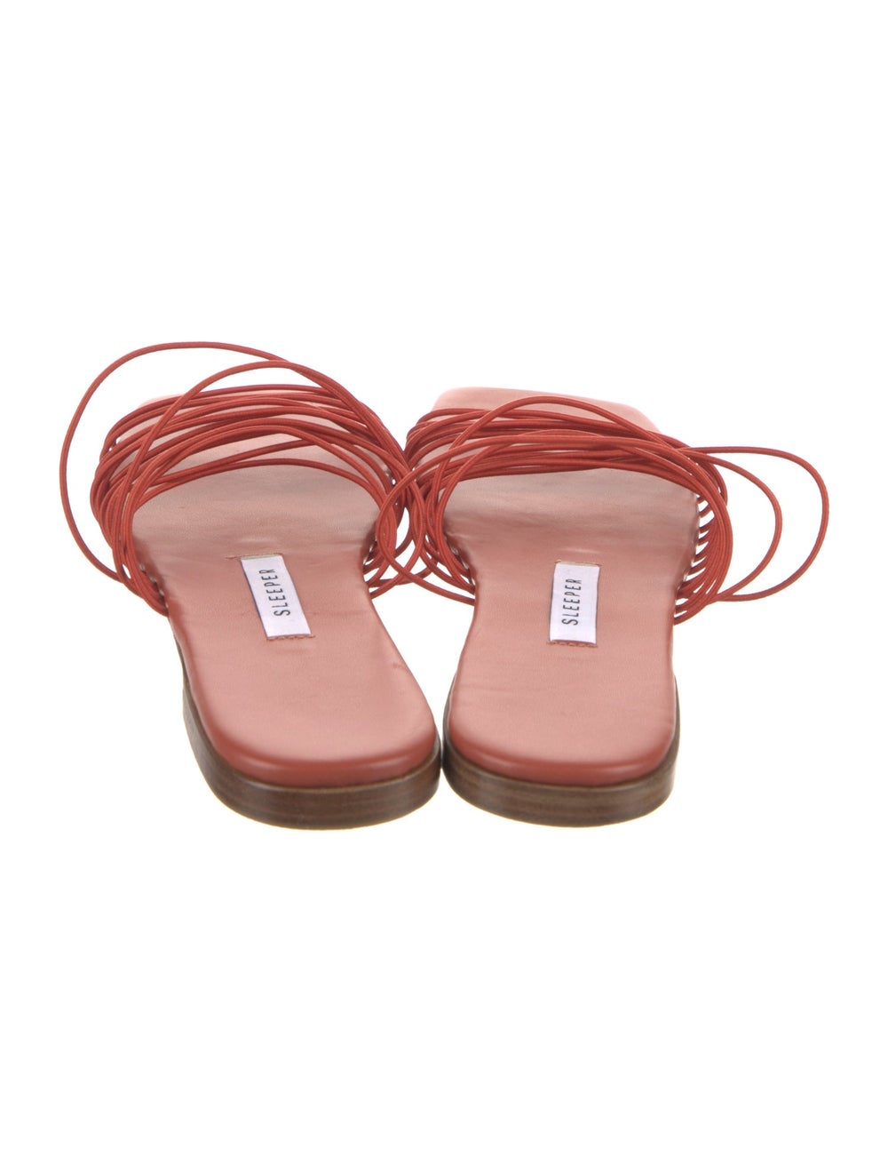 Sleeper Leather Slides Orange Multistrap - image 4