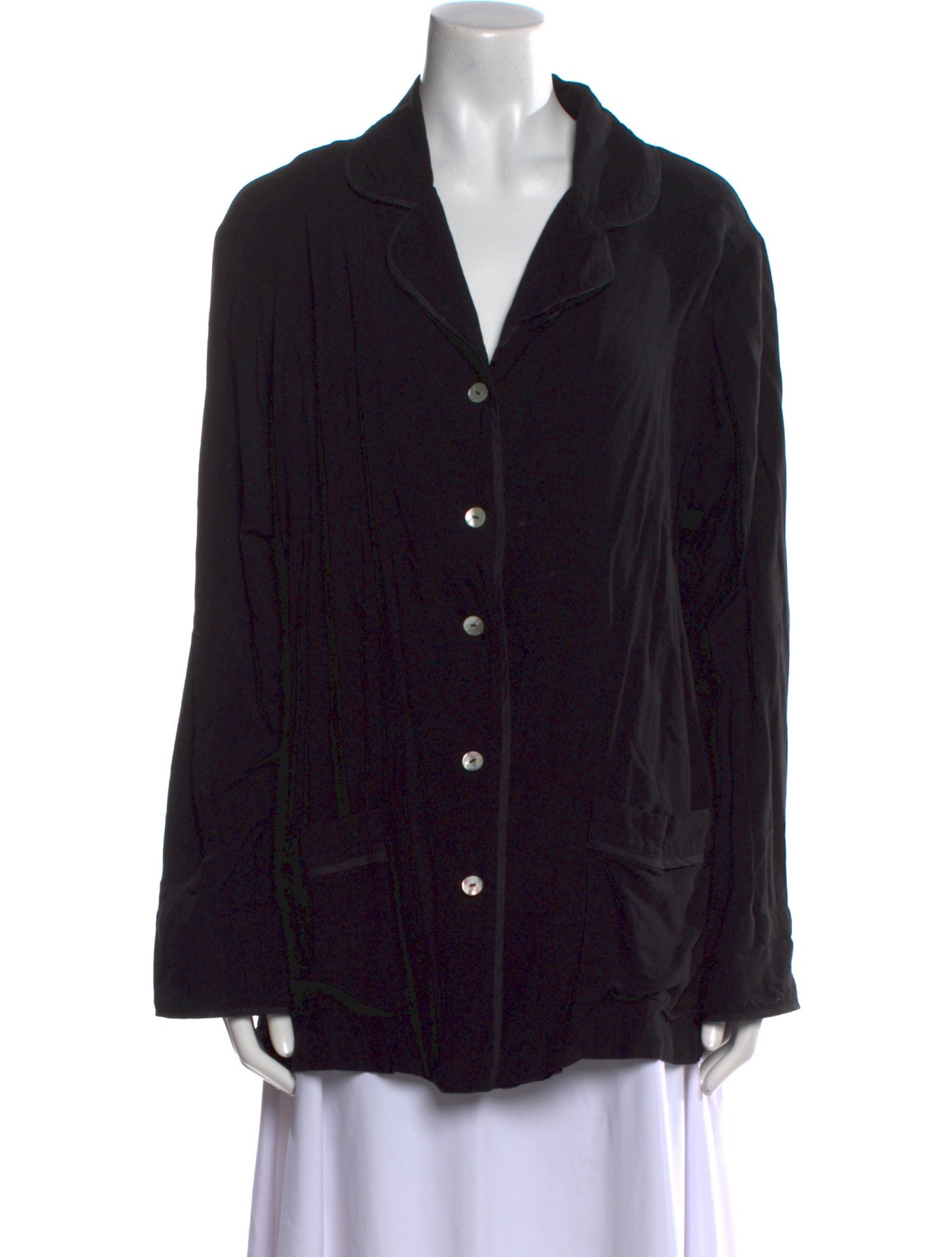 Sleeper Long Sleeve Button-Up Top