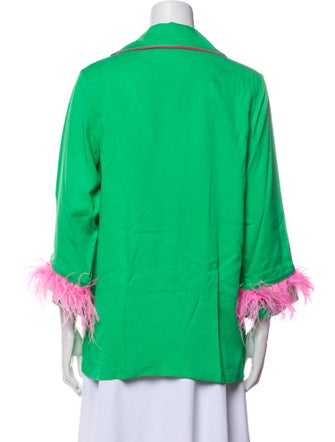 Sleeper Feather Trim Pajamas