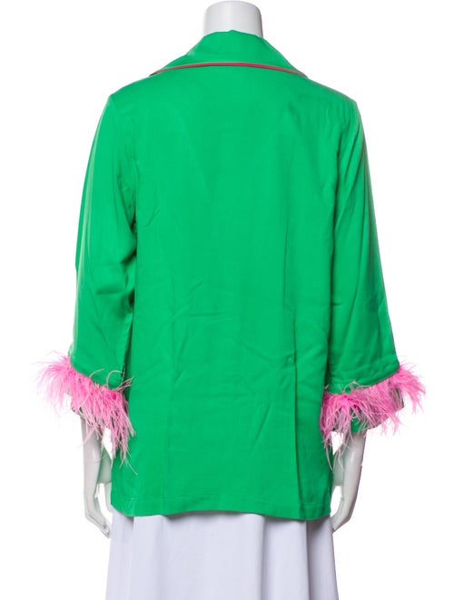 Sleeper Feather Trim Pajamas