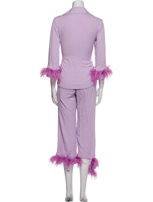 Sleeper Feather Trim Pajamas