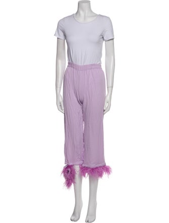 Sleeper Feather Trim Pajamas