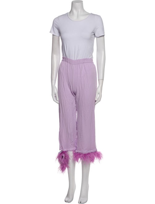 Sleeper Feather Trim Pajamas