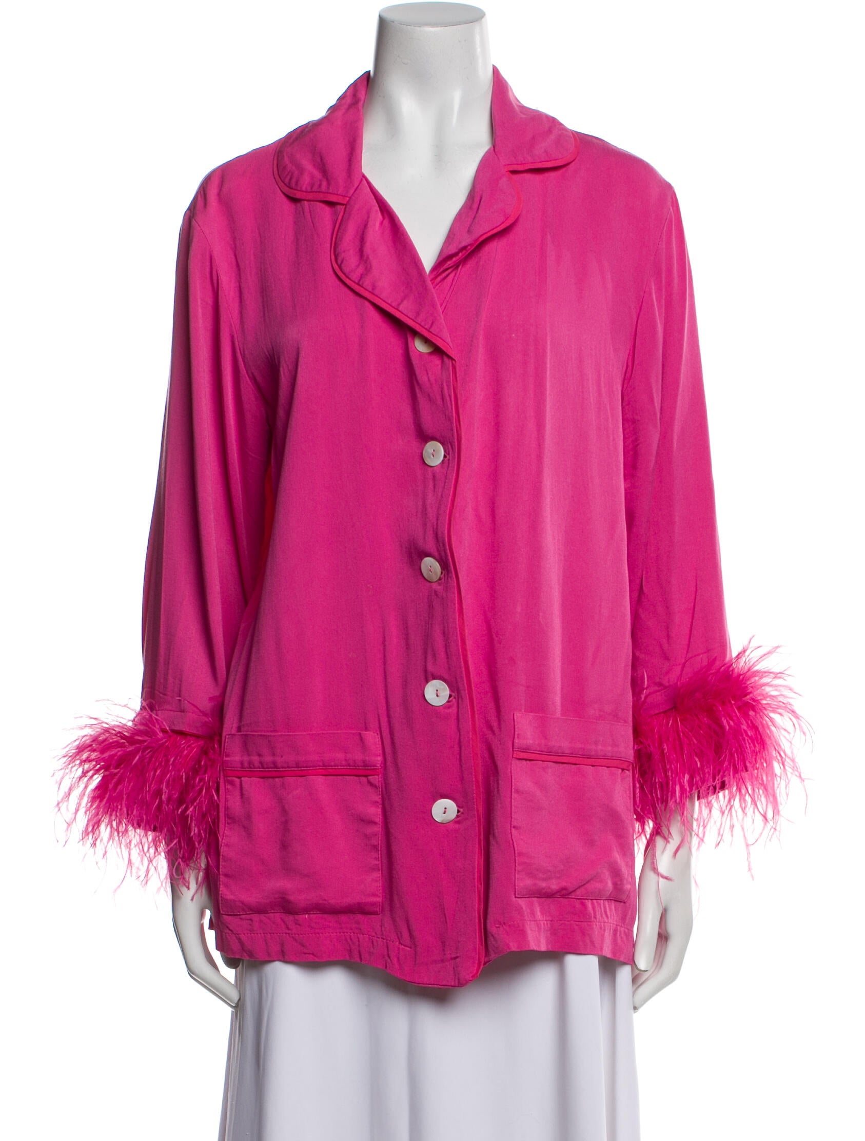 Sleeper Feather Trim Pajamas