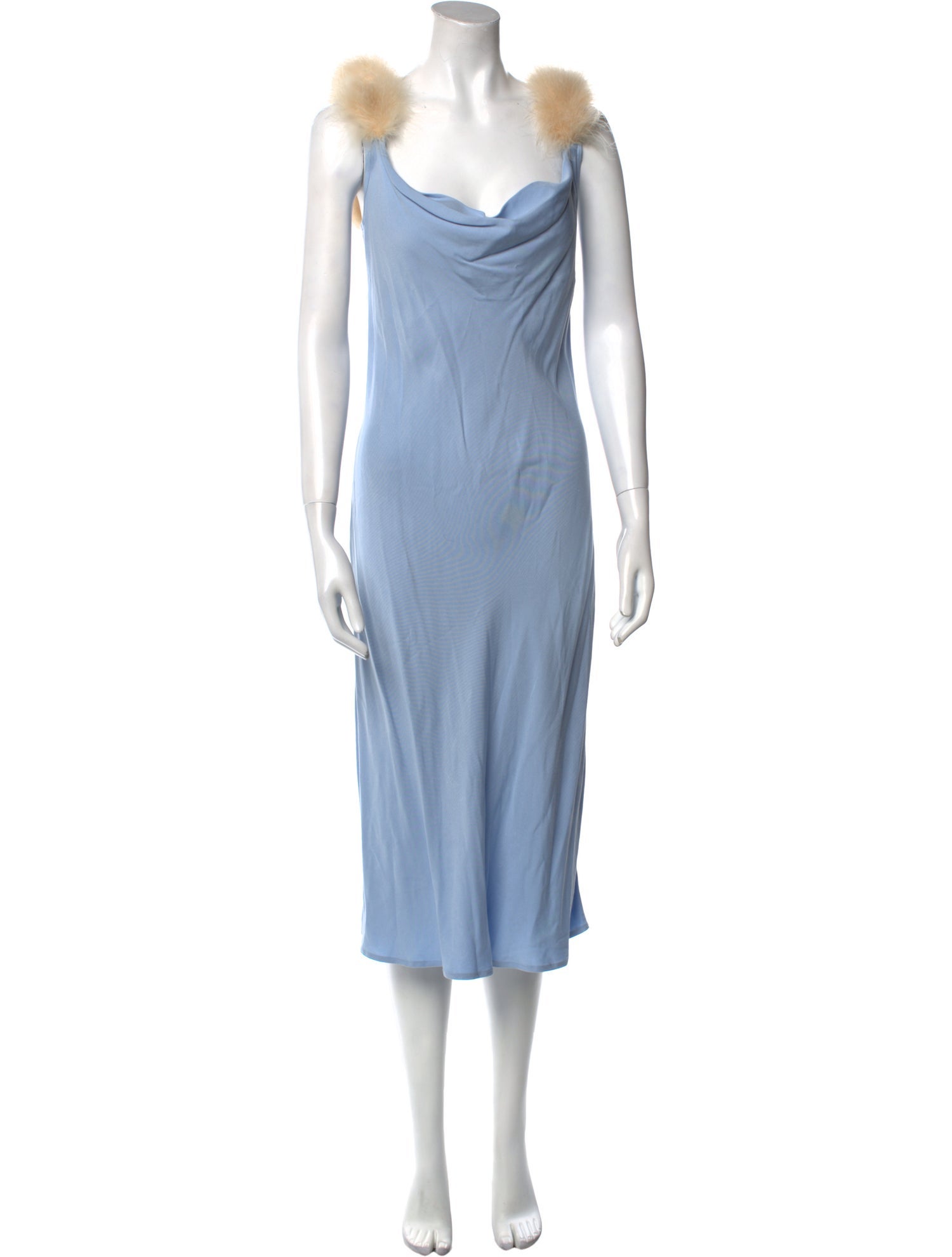 Sleeper Cowl Neck Midi Length Dress