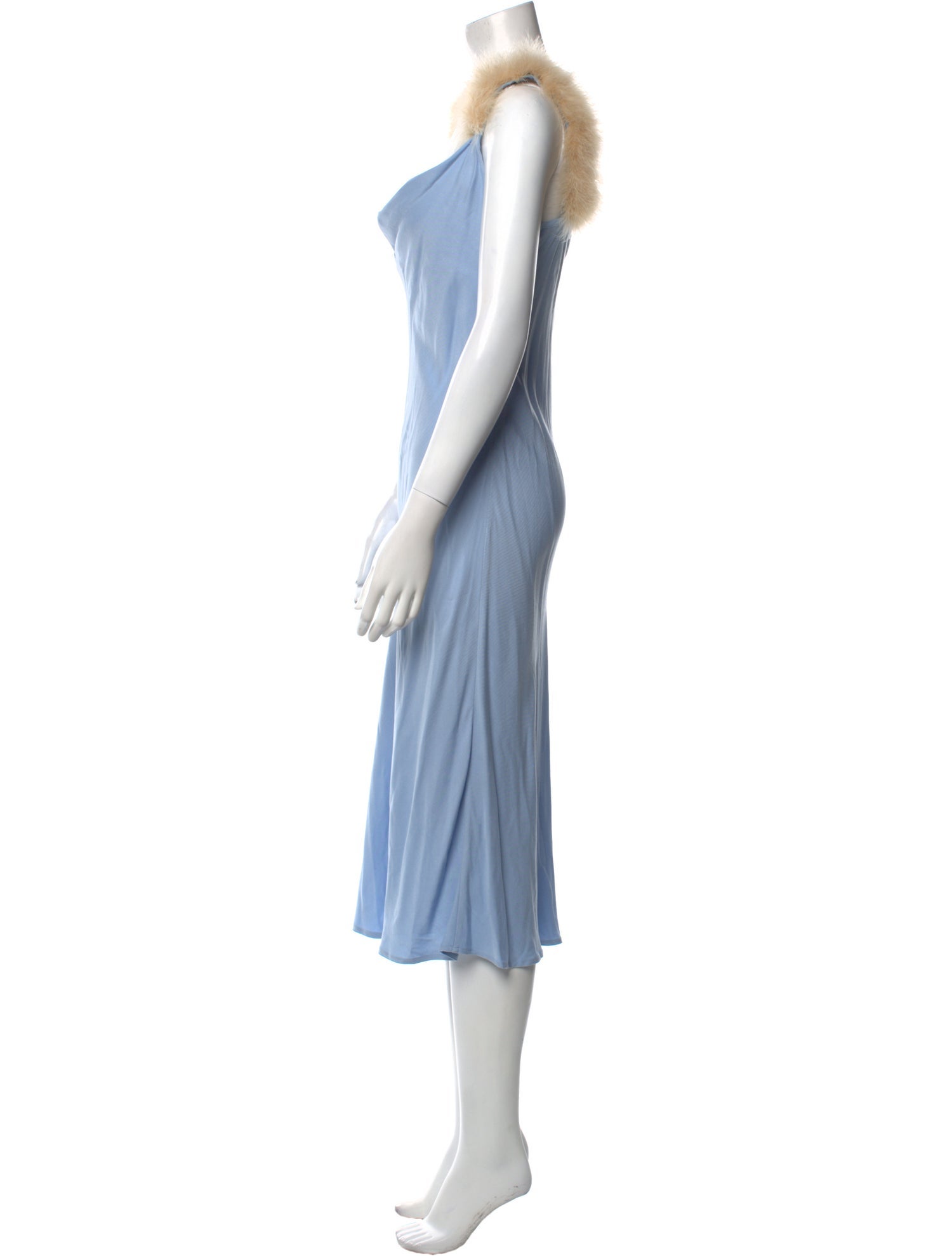 Sleeper Cowl Neck Midi Length Dress