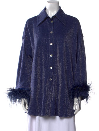 Sleeper Long Sleeve Button-Up Top