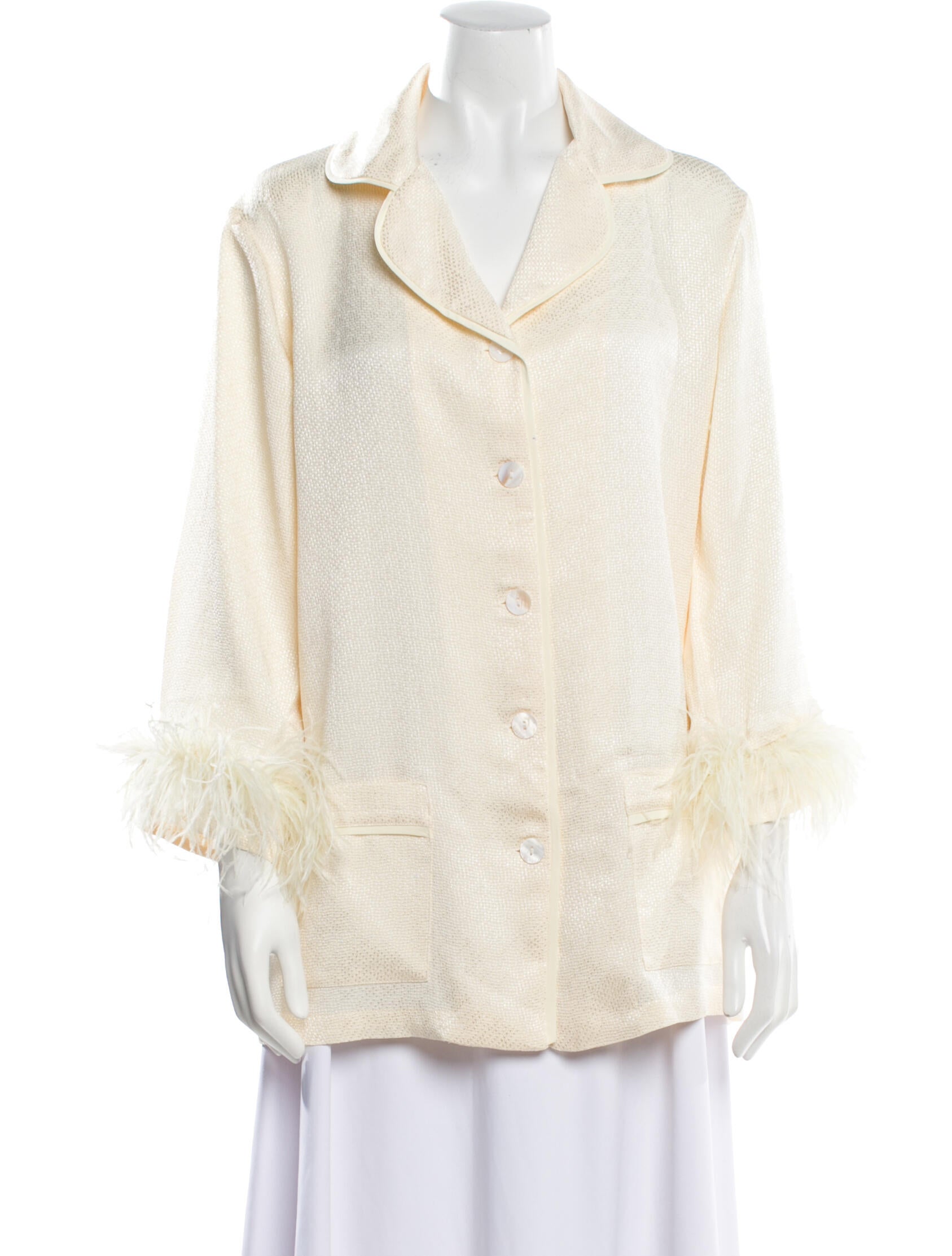 Sleeper Long Sleeve Button-Up Top