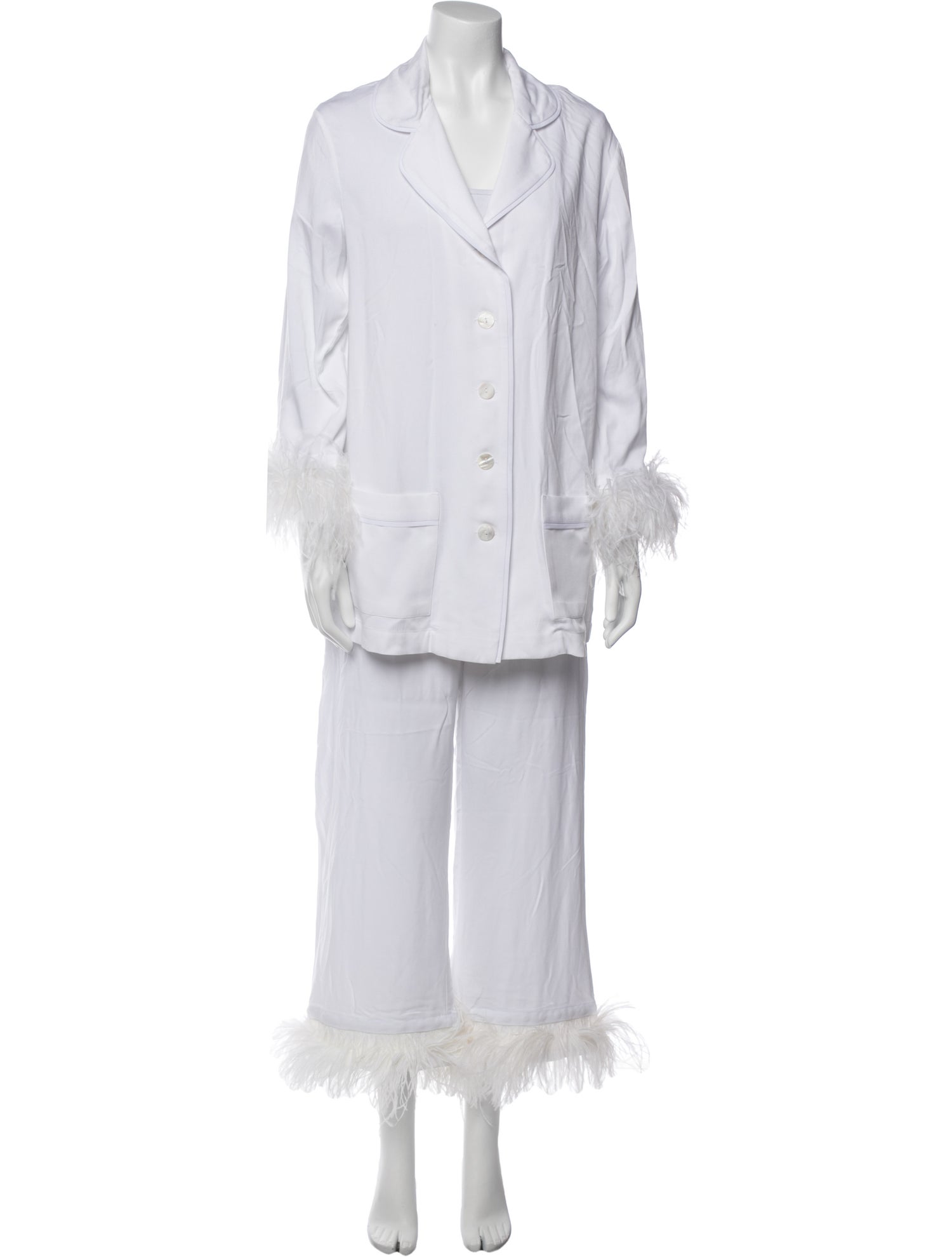 Sleeper Feather Trim Lounge Set