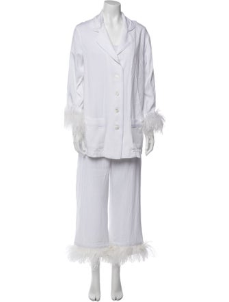 Sleeper Feather Trim Lounge Set